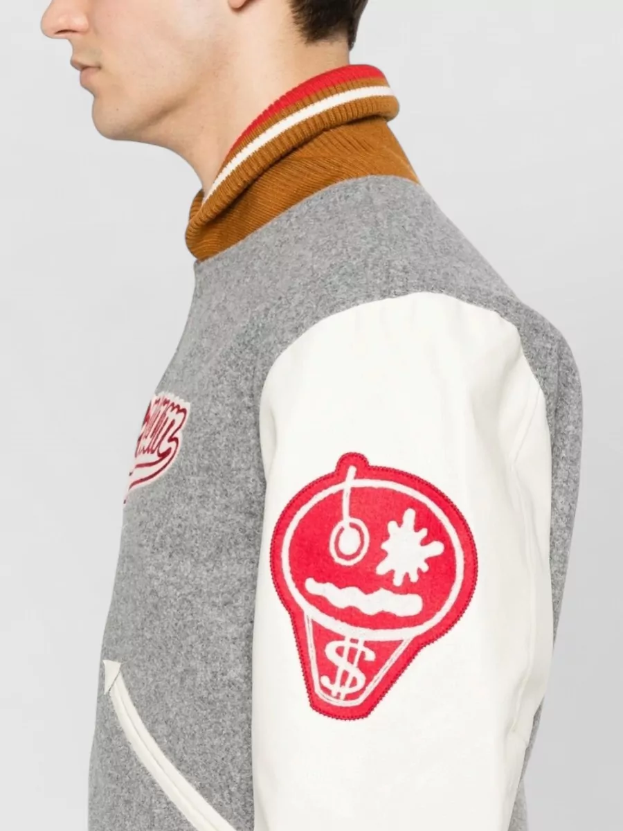 Icecream Logo-Print Bomber Jacket