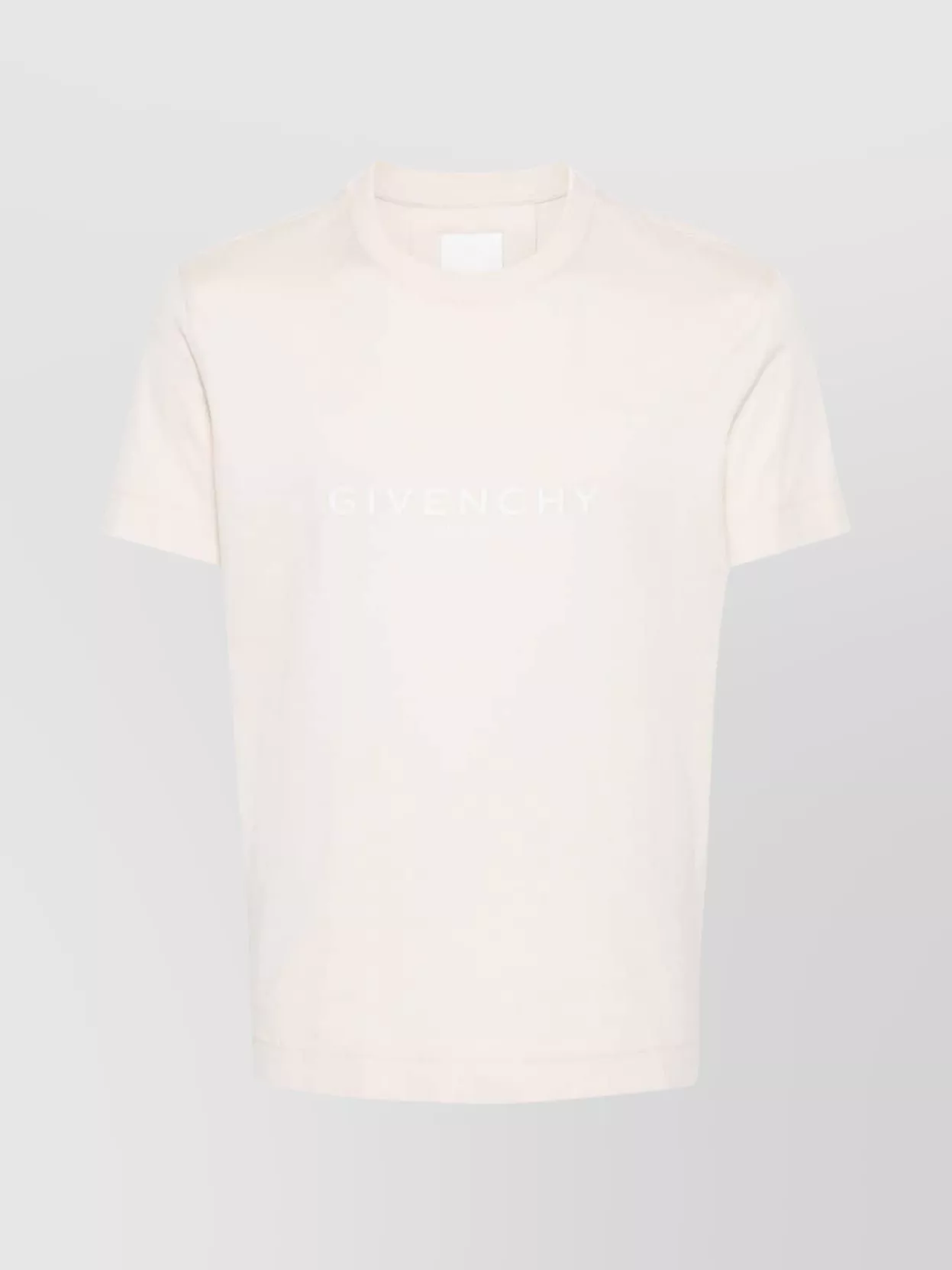 Givenchy Crew Neck Cotton Jersey Texture T-shirt In Pink