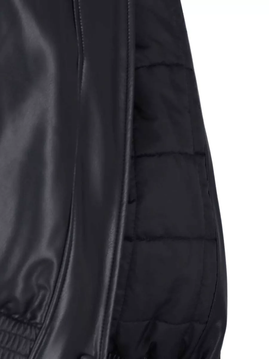 Low Classic Synthetic Leather Coat