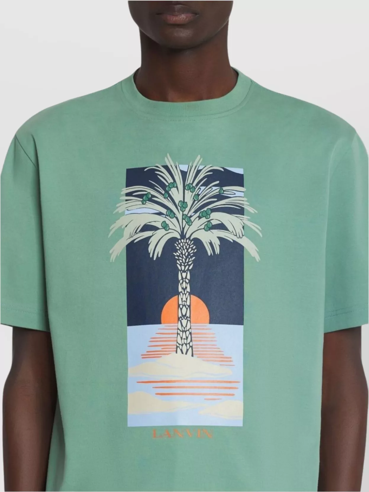 Lanvin Crew Neck Graphic Print T-Shirt