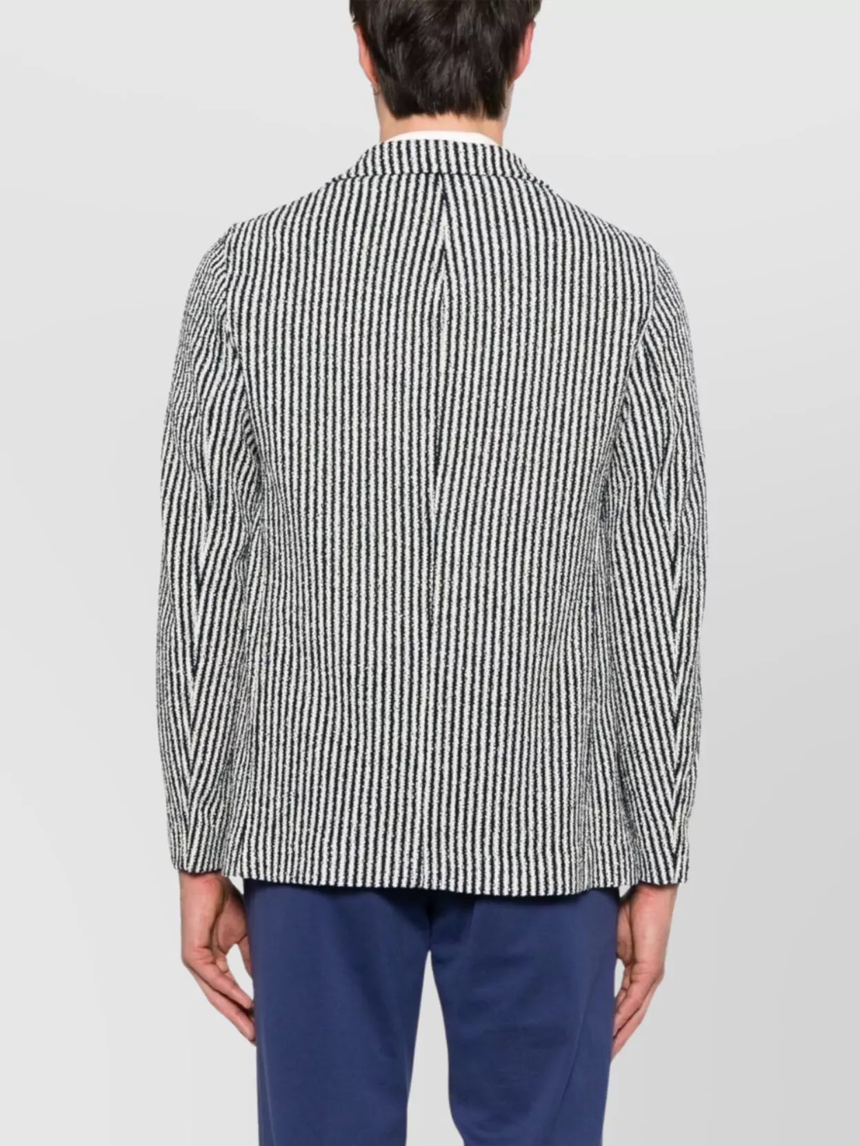 Circolo 1901 Striped Cotton Jacket Front Pockets