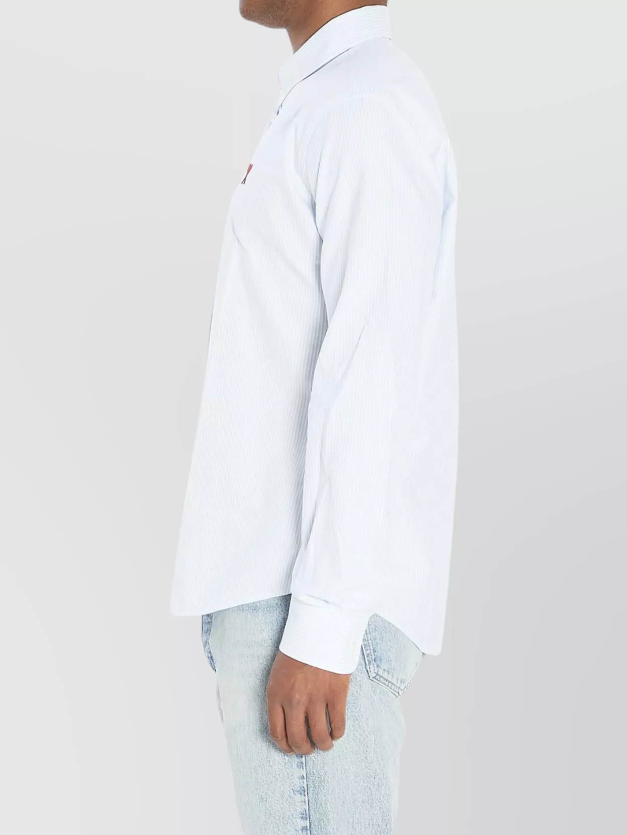 Ami Paris Heart Friend Oxford Cotton Shirt