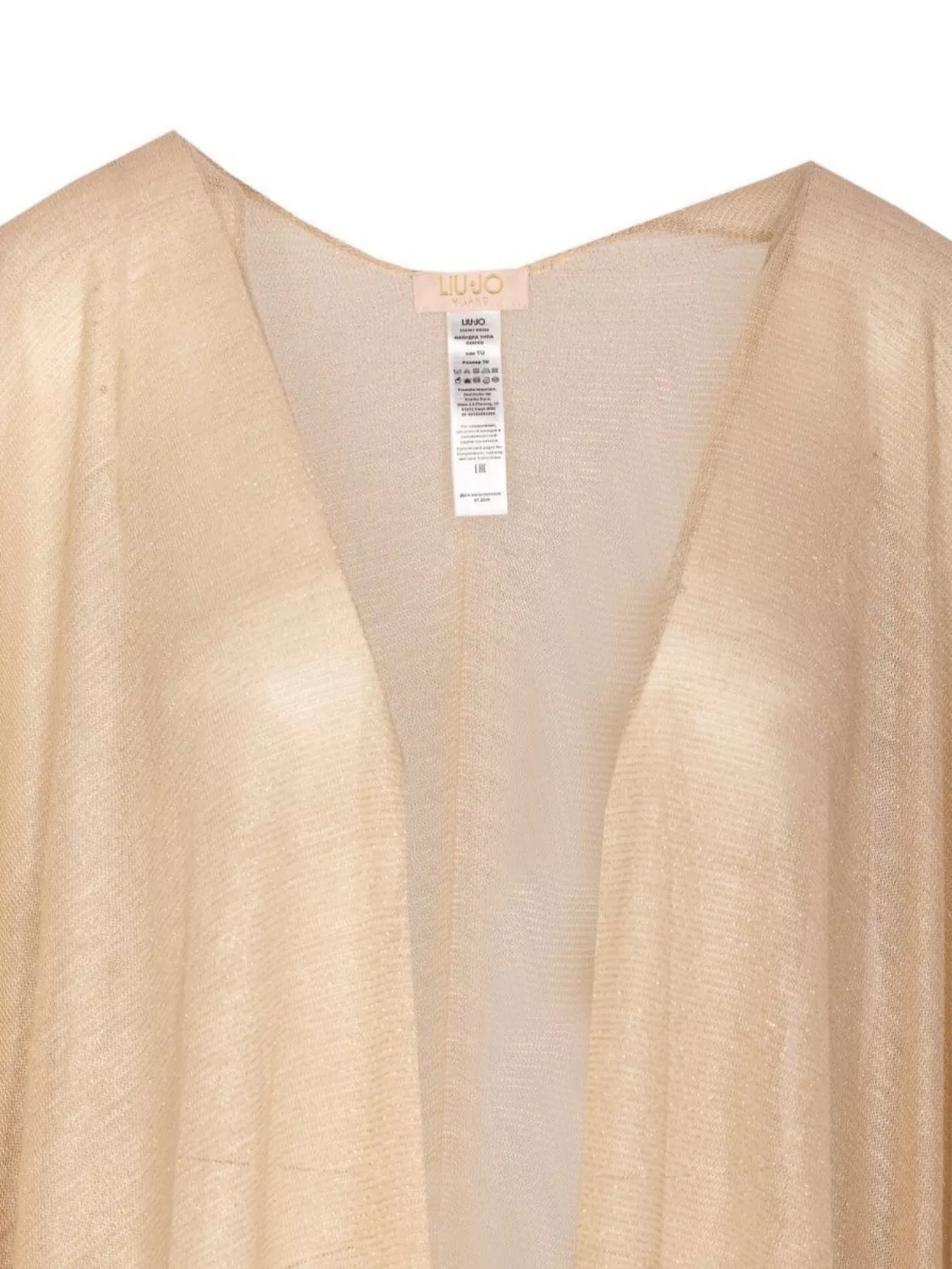 Liu •jo Poncho Sheer Fabric Long Sleeves