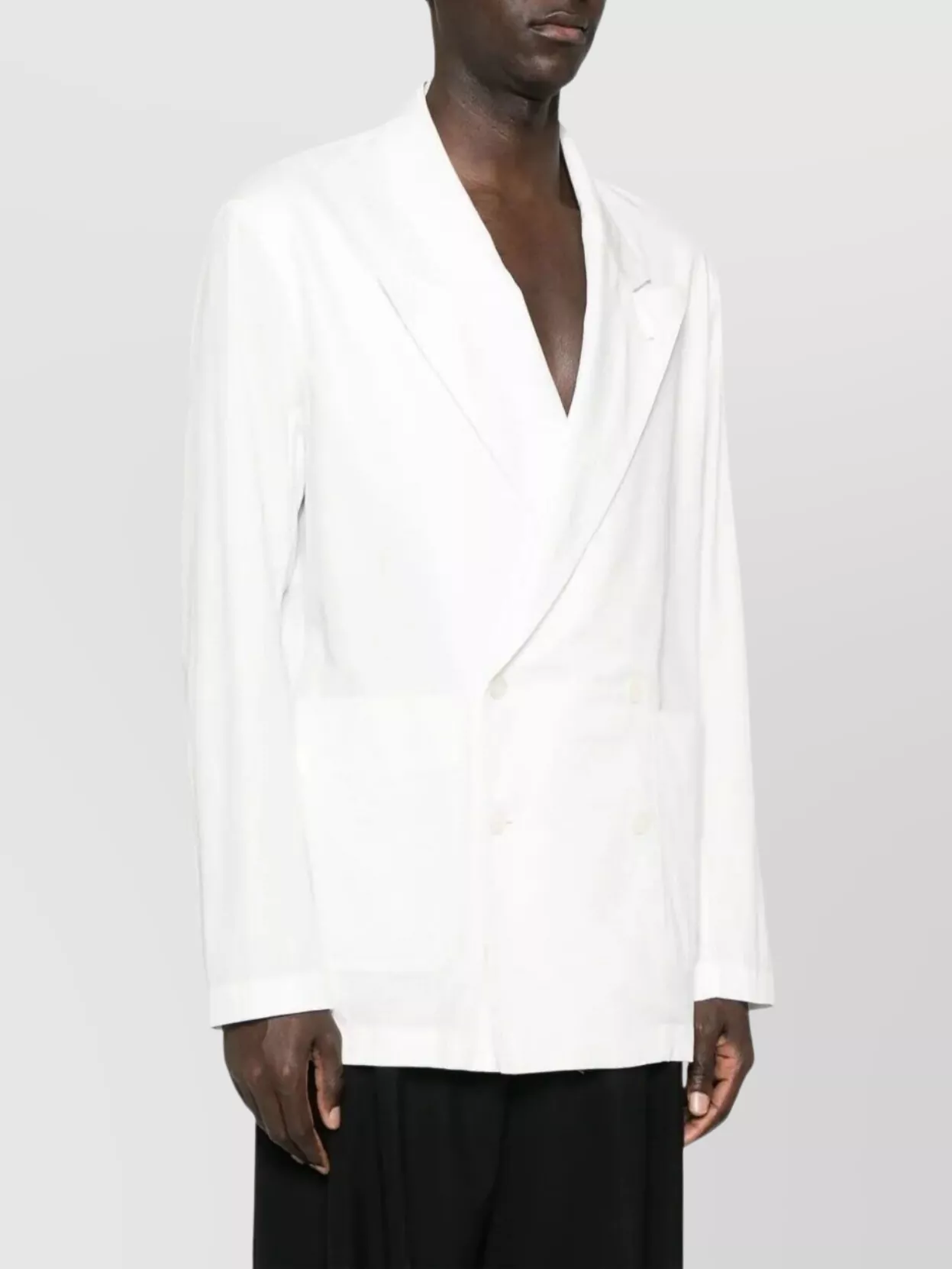 Dries Van Noten Double Breasted Shirt Jacket Front Pockets