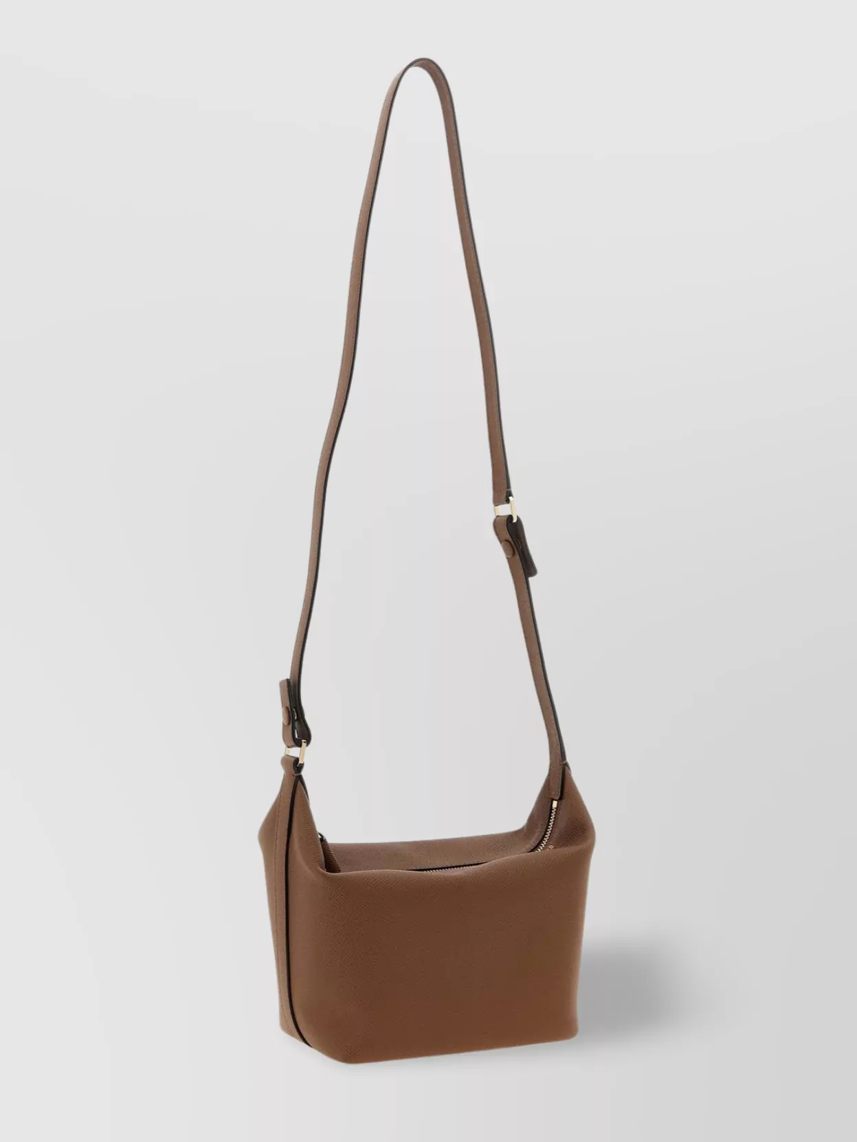 Valextra Mini Handbag Textured Finish Top Handle Adjustable Strap
