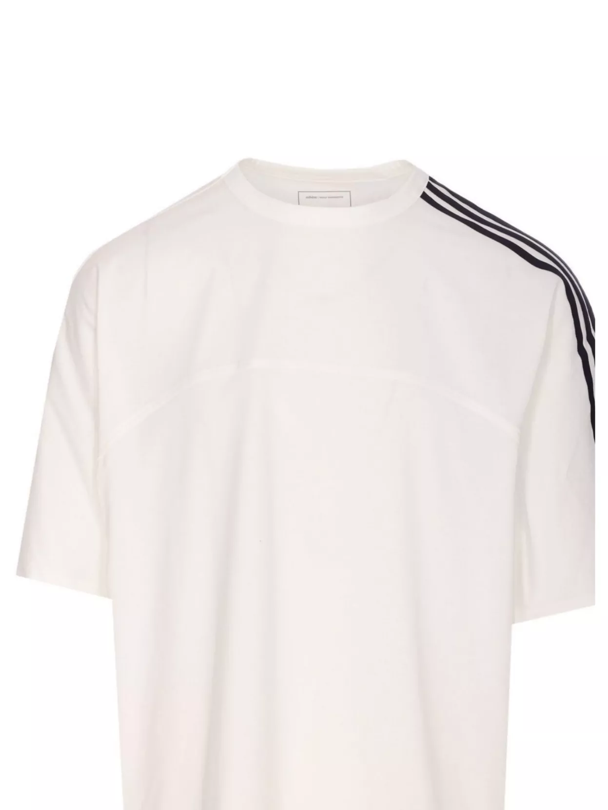 Y-3 Crewneck Oversize T-Shirt Striped Detail