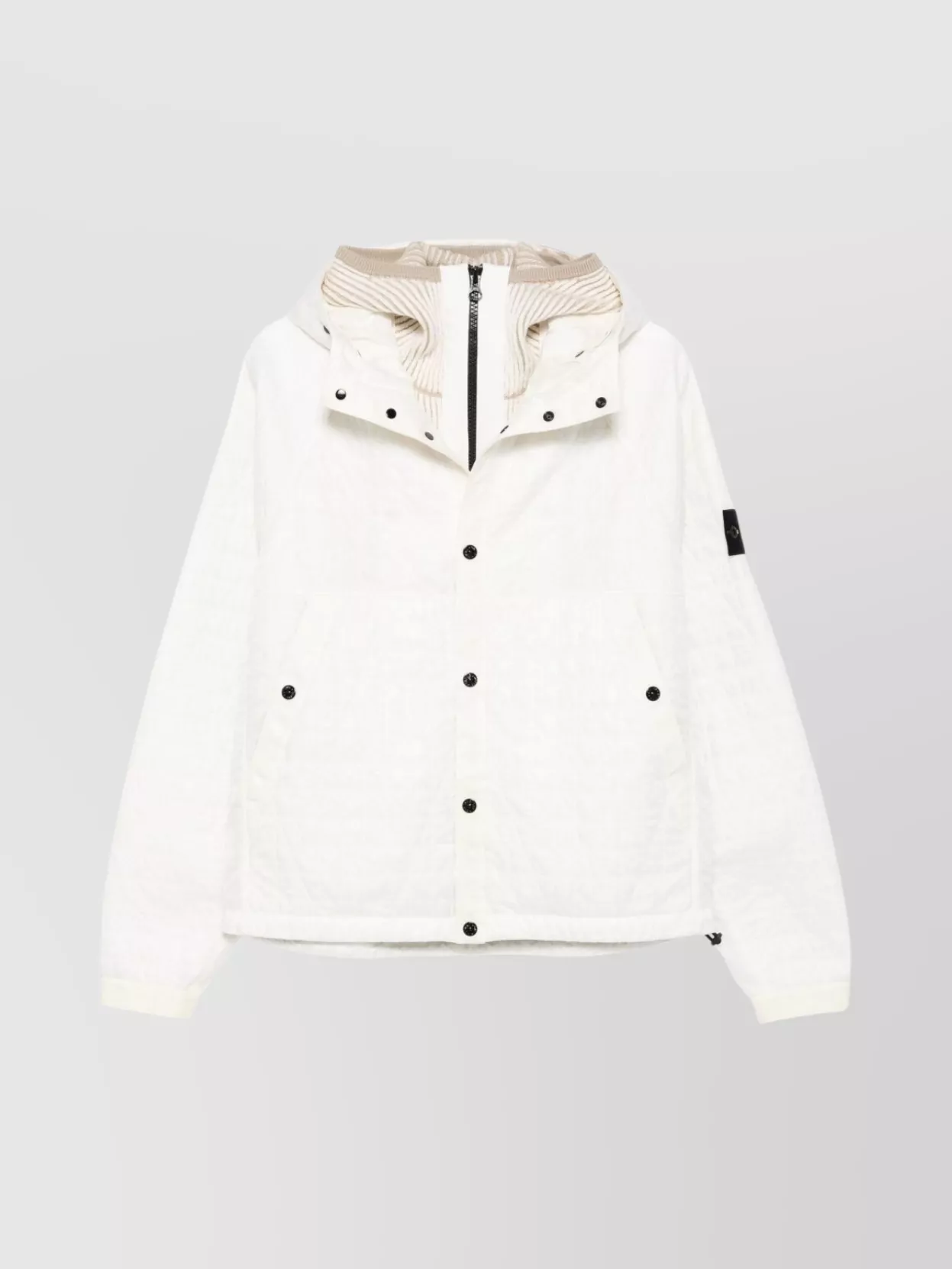 Stone Island - hooded quilted blouson jacket