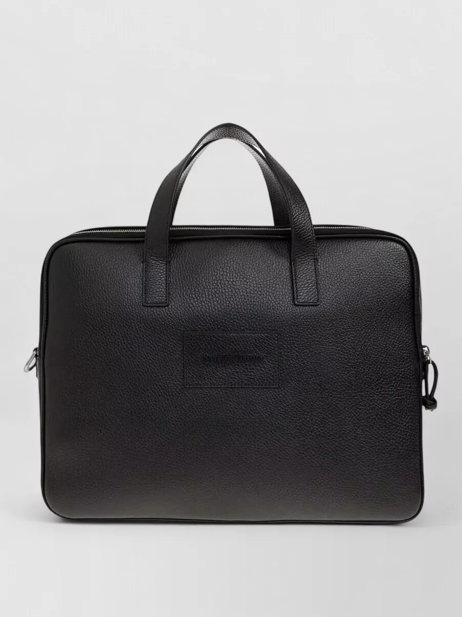 Emporio Armani leather duffel bag