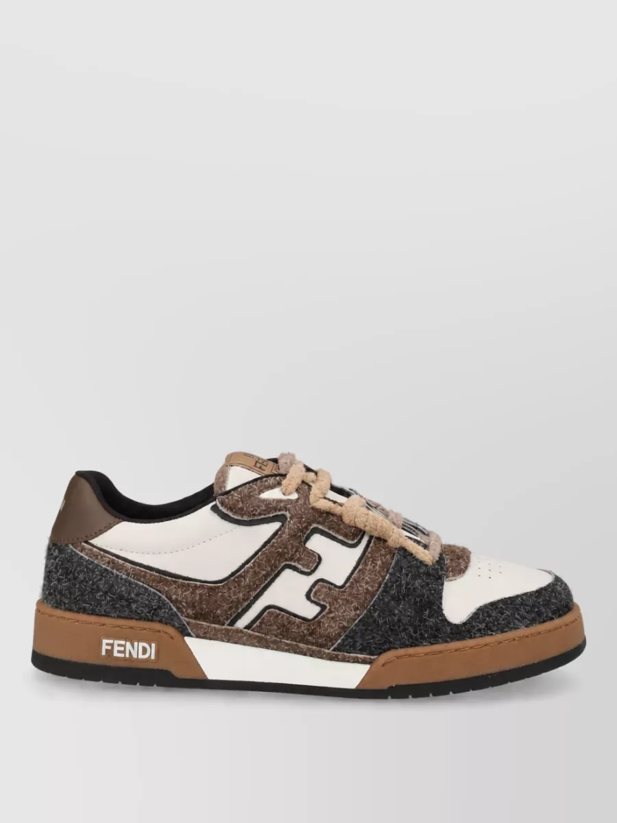 Fendi Leather Low-Top Sneakers