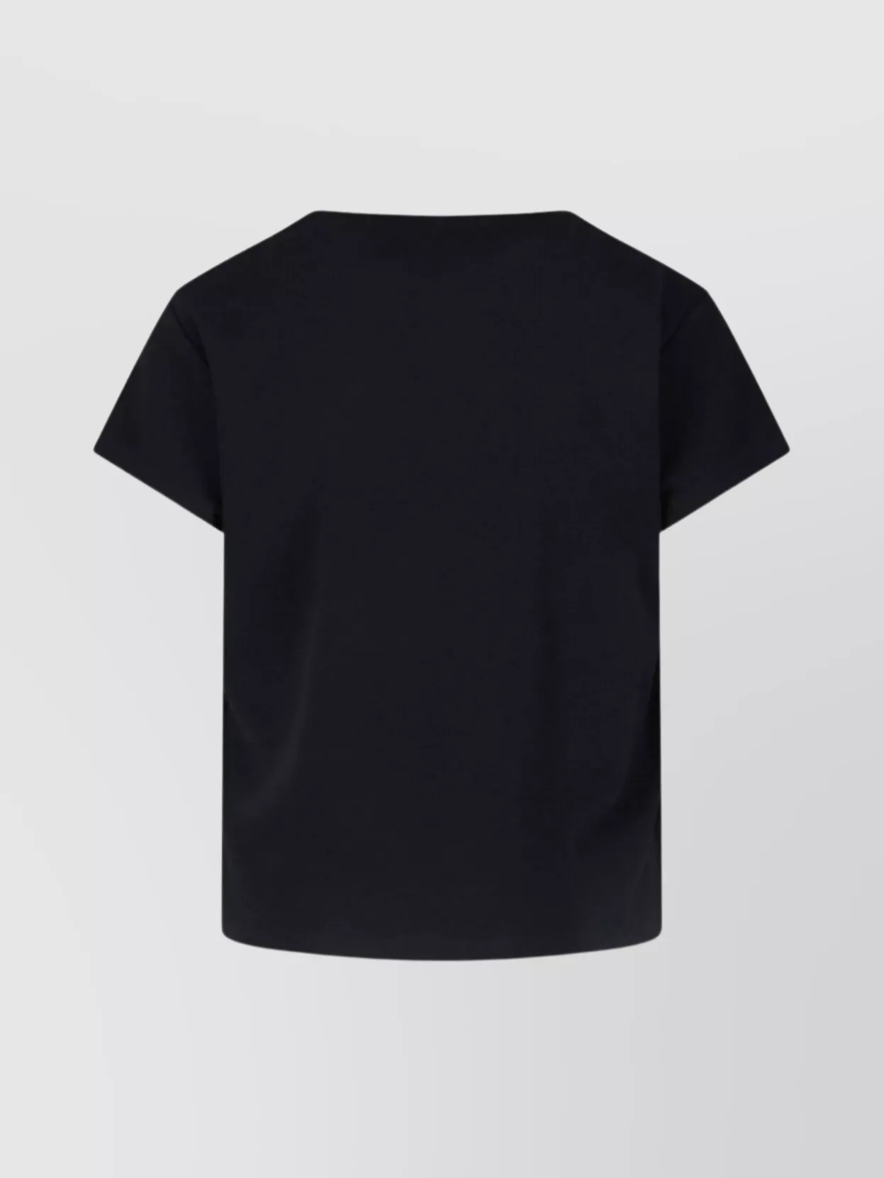 Mm6 Maison Margiela Crew Neck Short Sleeves Top In Black