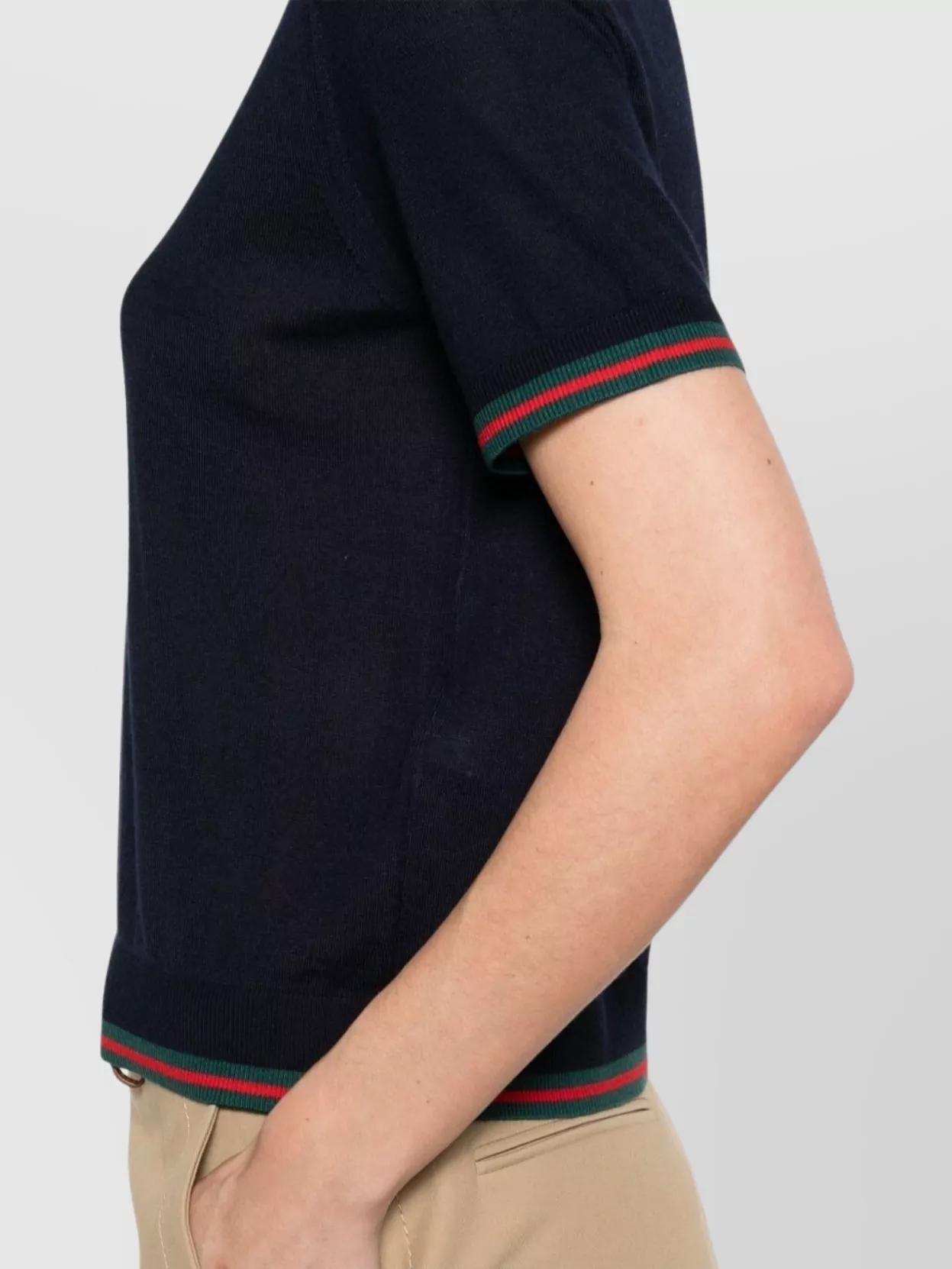 Gucci Luxe Cashmere Silk Crew Neck Top