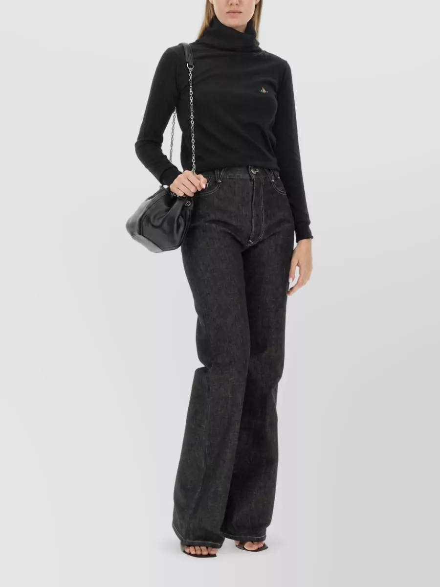 Vivienne Westwood Virgin Wool Turtleneck Sweatshirt