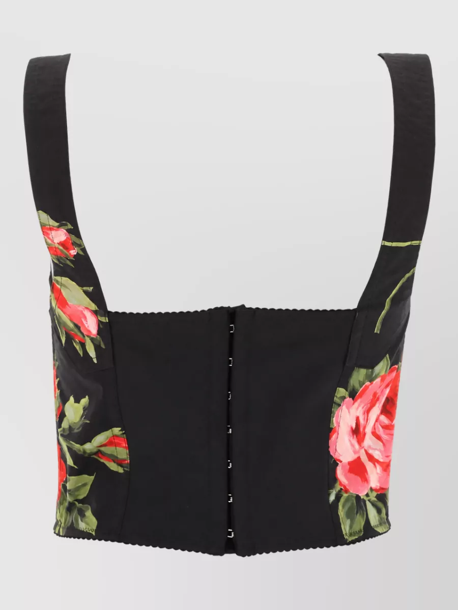 Dolce&Gabbana Floral-Print Bustier Mini Dress