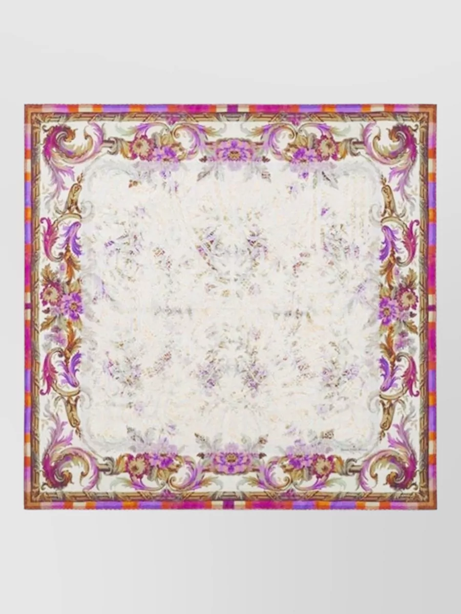 Pierre Louise Mascia Floral-Print Silk Scarf