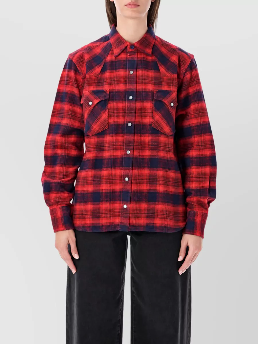 Fortela checked cotton shirt jacket
