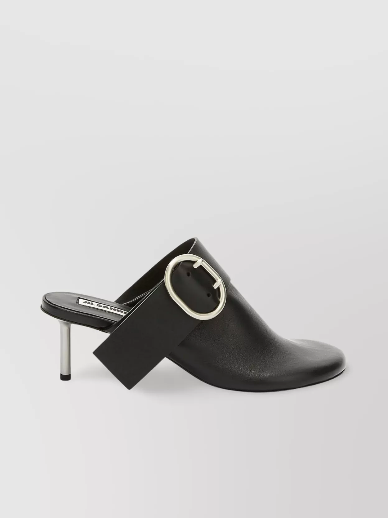 Jil Sander Buckle Kitten Heel Open Back Mules