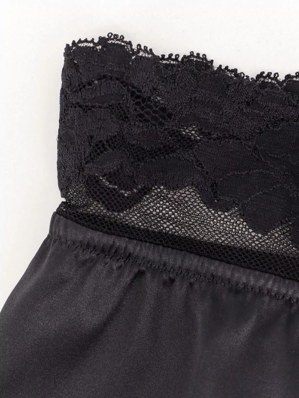 Dolce&Gabbana High-Waisted Satin Lace Detail Culotte