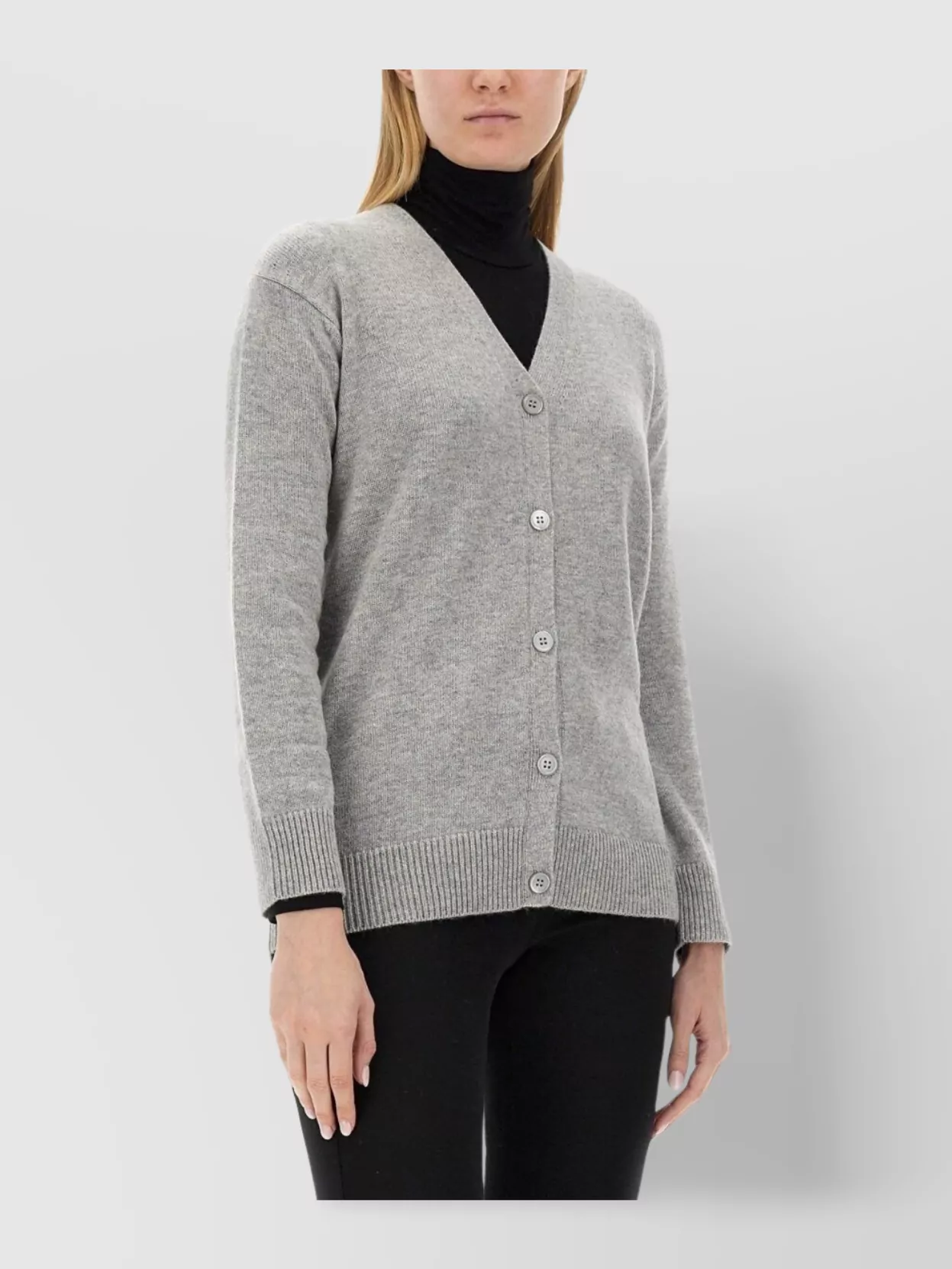 S Max Mara Long Sleeve V-Neck Cardigan Jane