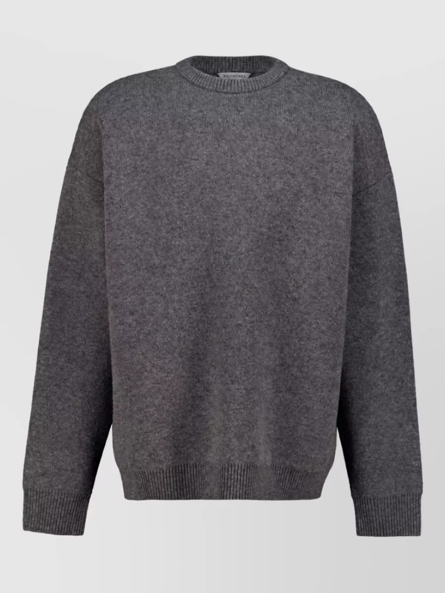 Balenciaga Wool oversized crewneck jumper