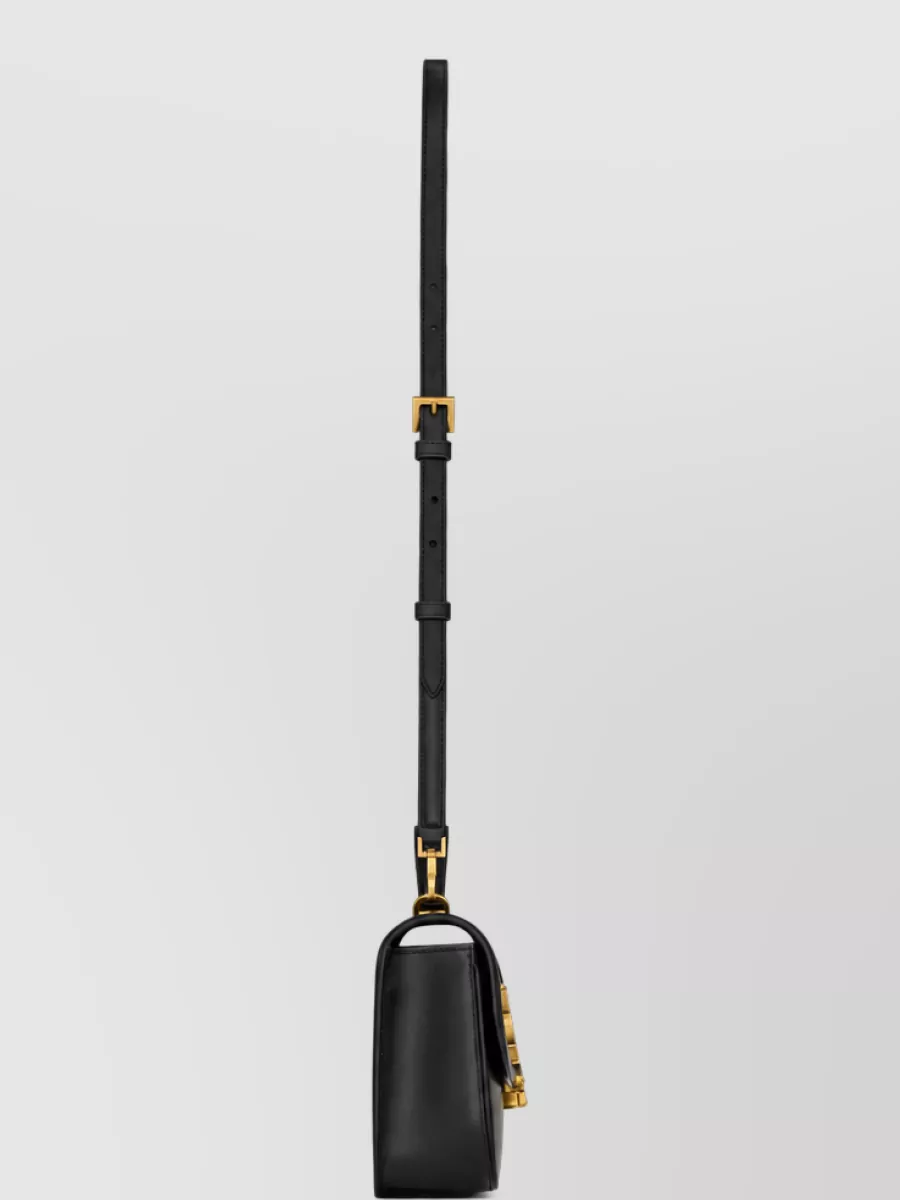 Saint Laurent Calfskin Leather Shoulder Bag