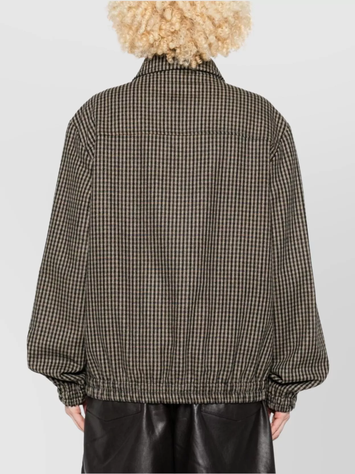 Apc Checkered Jacket With Collared Neck And Pockets In Brown