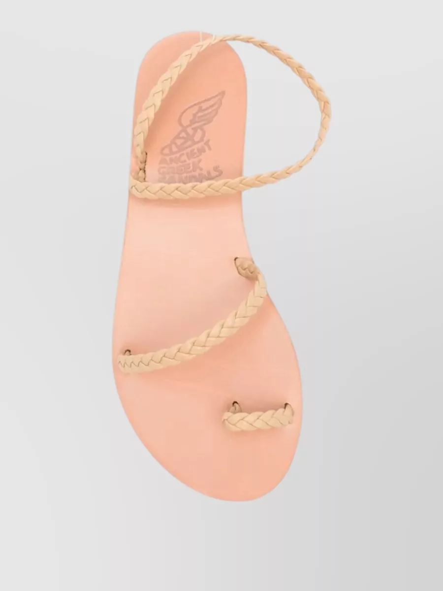 Ancient Greek Sandals Leather Flat Sandals