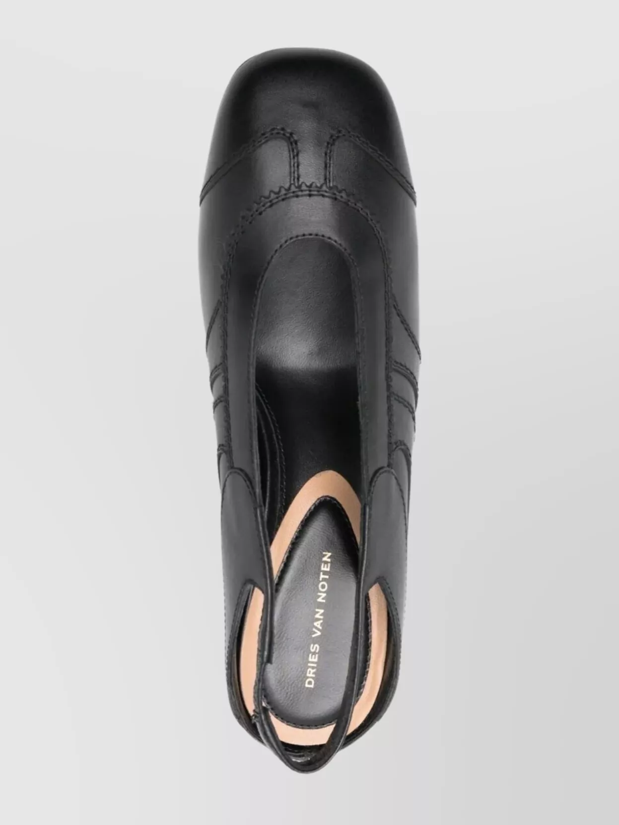 Dries Van Noten Slingback Pumps With Pointed Toe And Kitten Heel