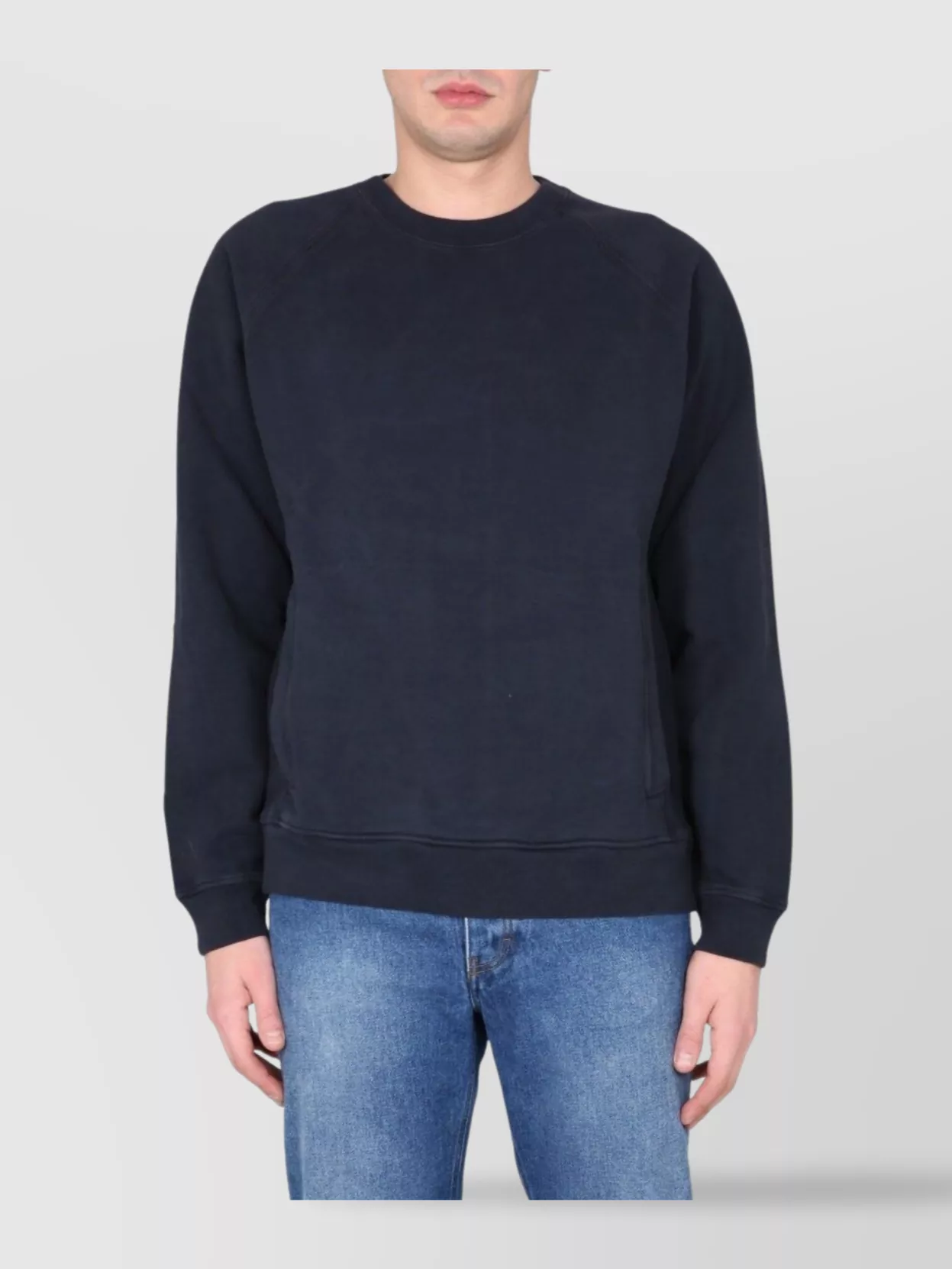 Ten C Patch Detail Raglan Sleeve Sweater
