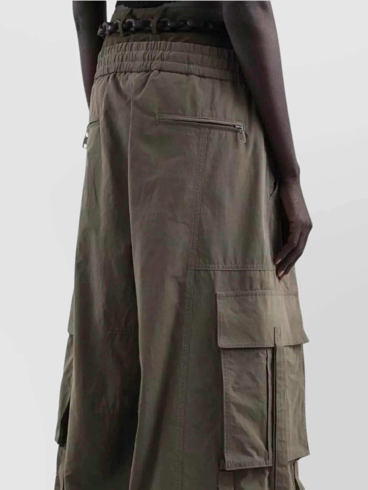 Dolce&Gabbana Cargo Trousers With Drawstring And Pockets