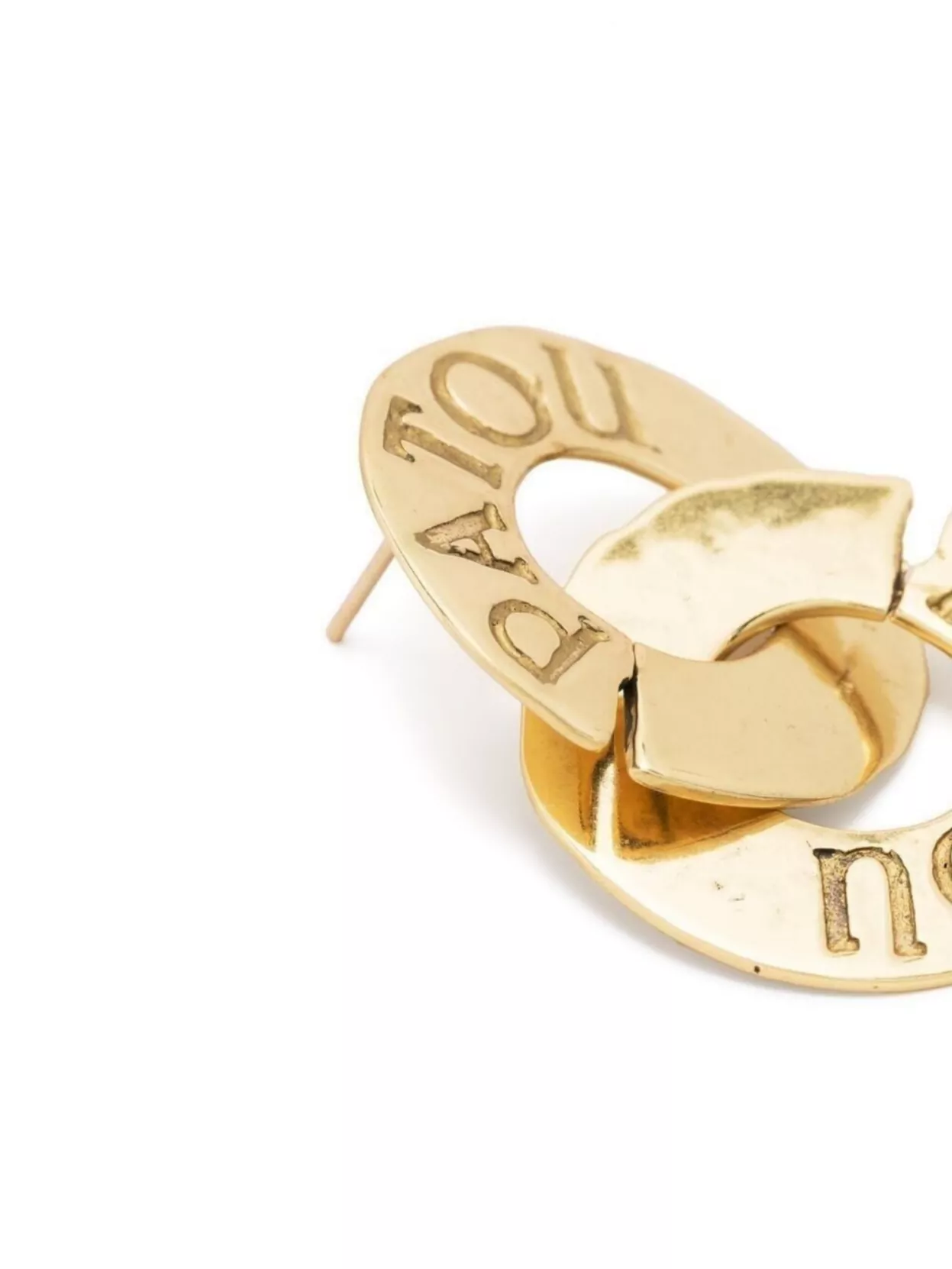 Patou Ancient Coins Gold-Tone Earrings