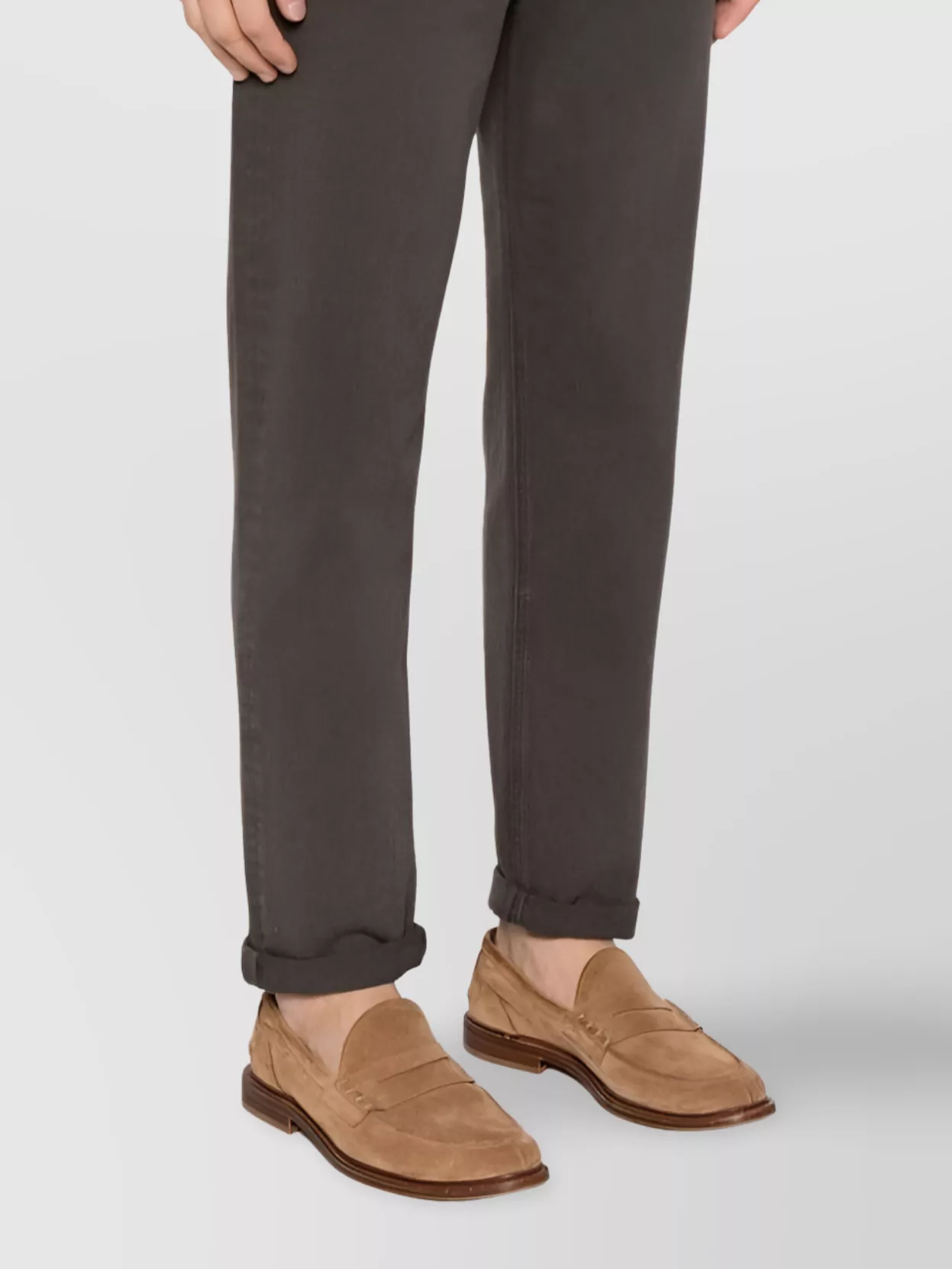 Brunello Cucinelli Greyscale Denim Trousers