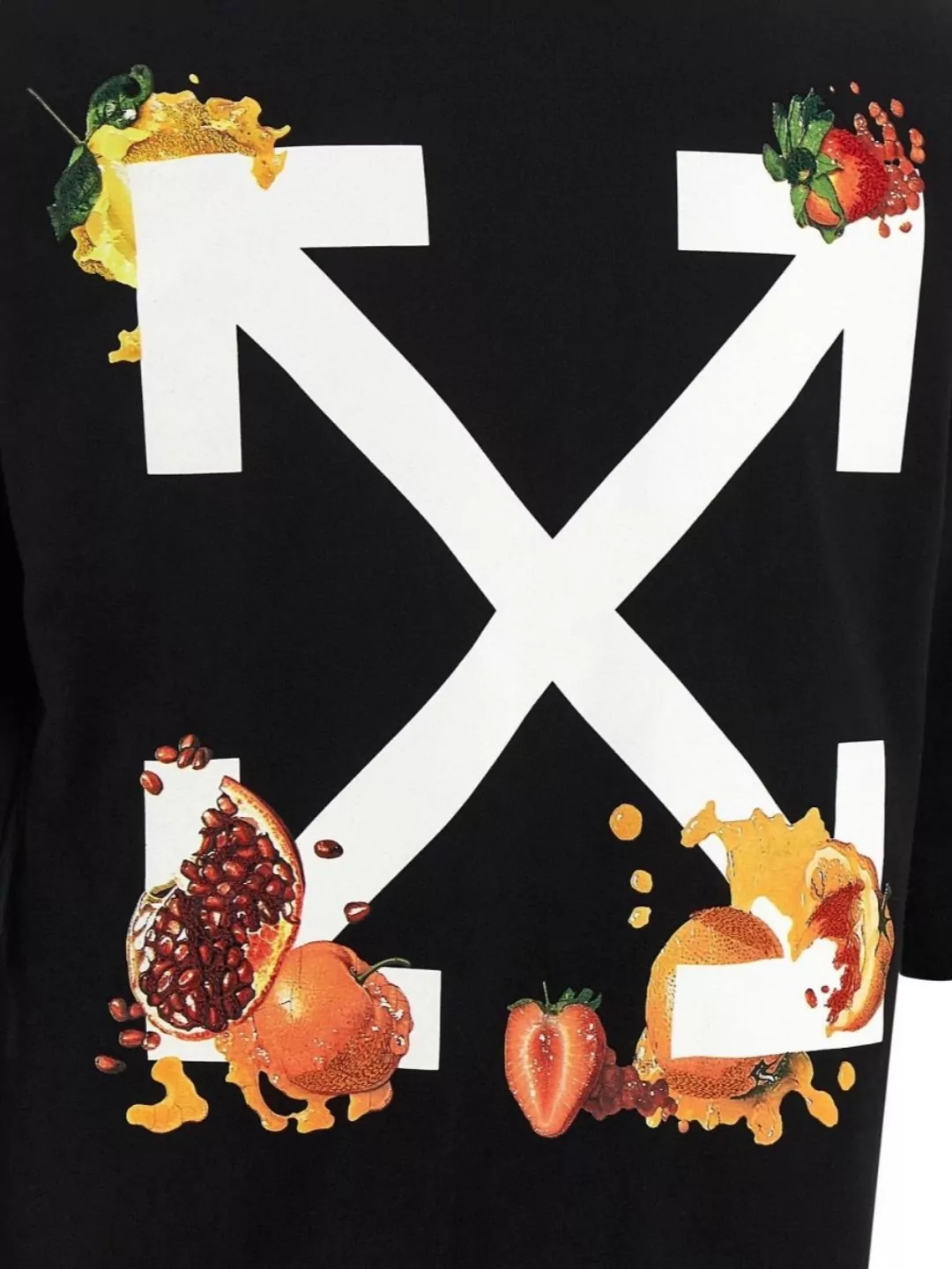 Off-White Graphic Arrow Fruit Design T-Shirt