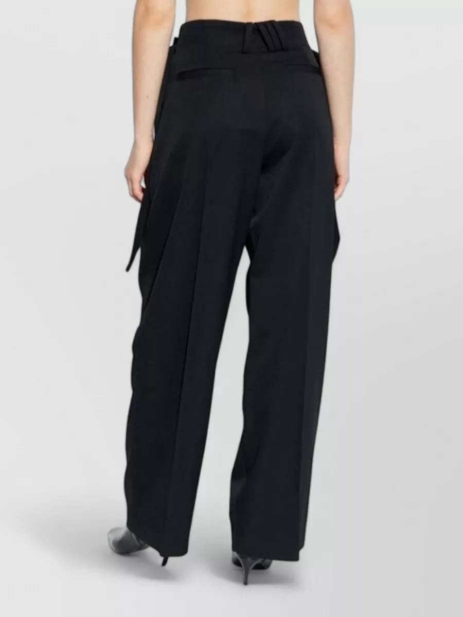 The Attico Virgin Wool Wide-Leg Trousers