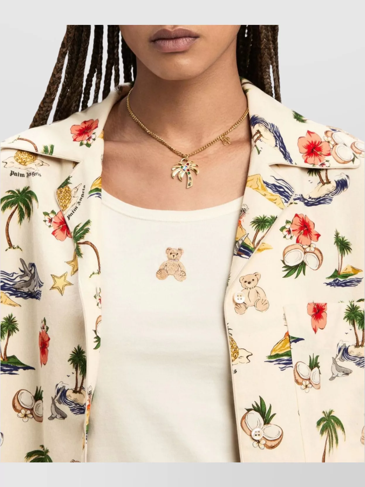 Palm Angels Remember Bear Tank Top