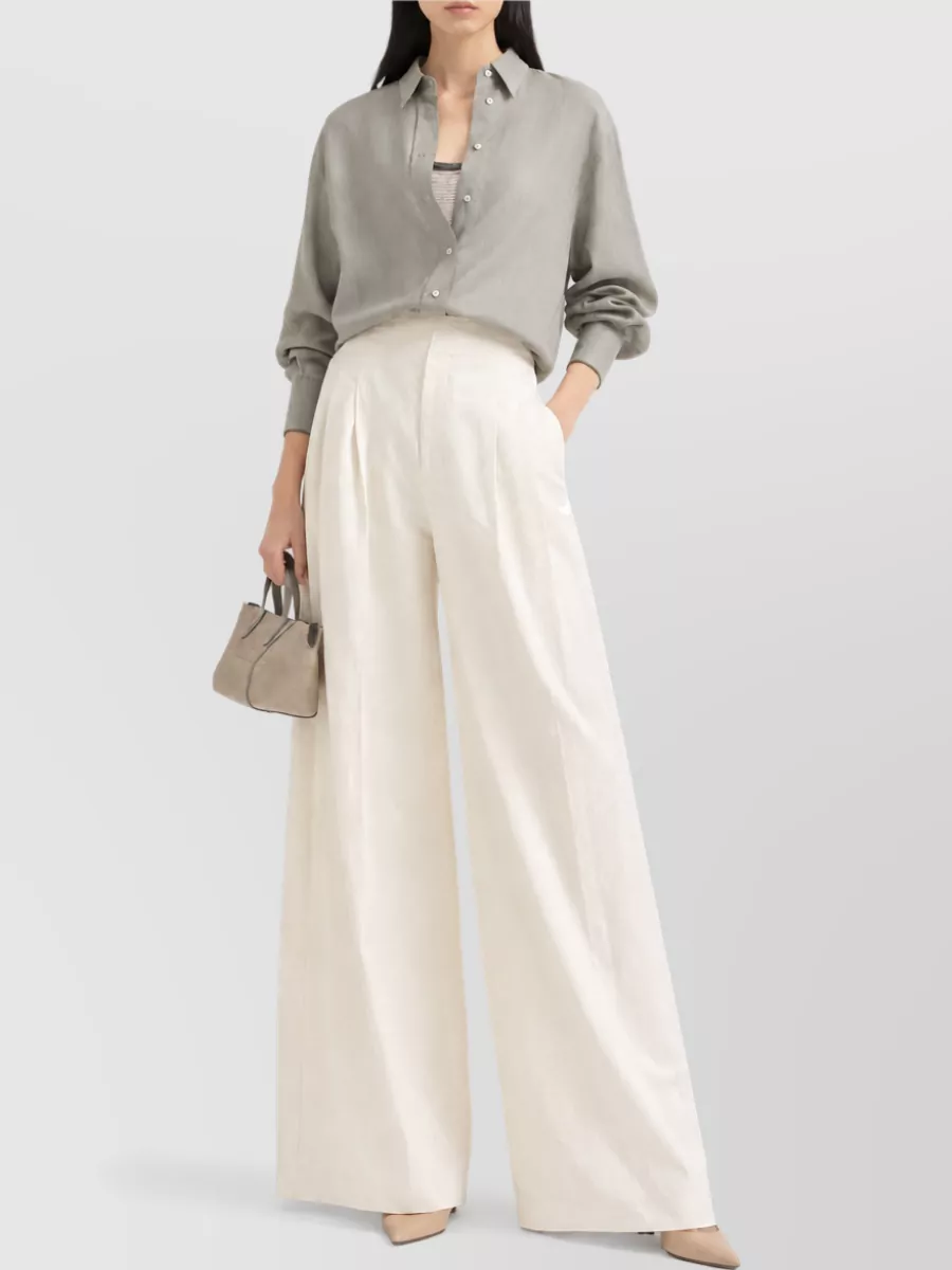 Brunello Cucinelli Tailored Wide-Leg Trousers