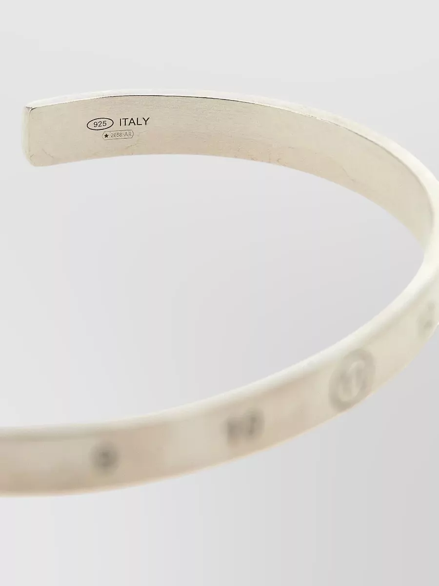 Maison Margiela Silver Numeric Bangle Bracelet