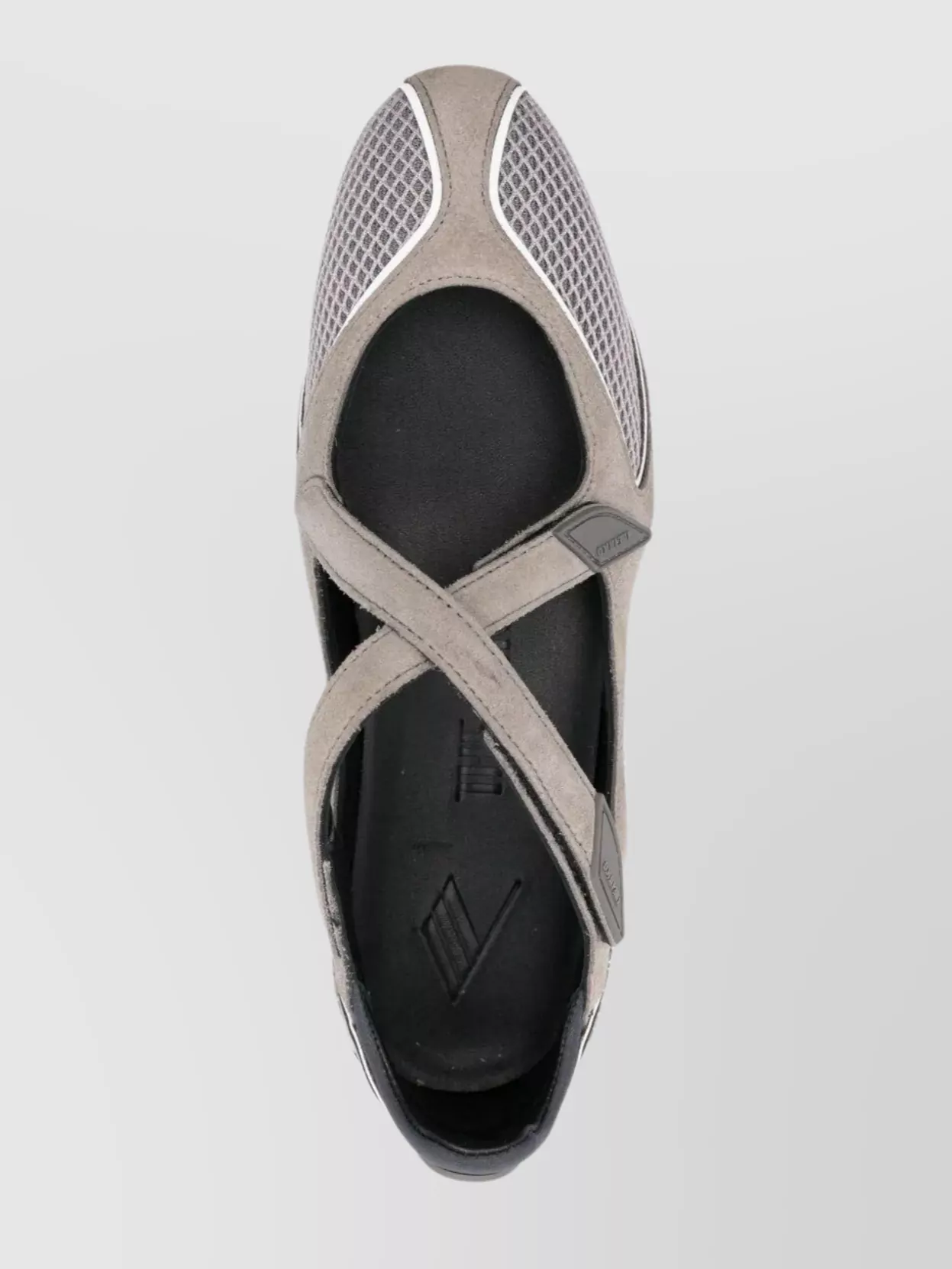 Attico Wanderer Cut-out Mesh Ballerina Flat