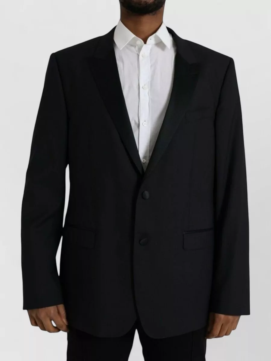 Dolce&Gabbana silk virgin wool single-breasted tuxedo jacket