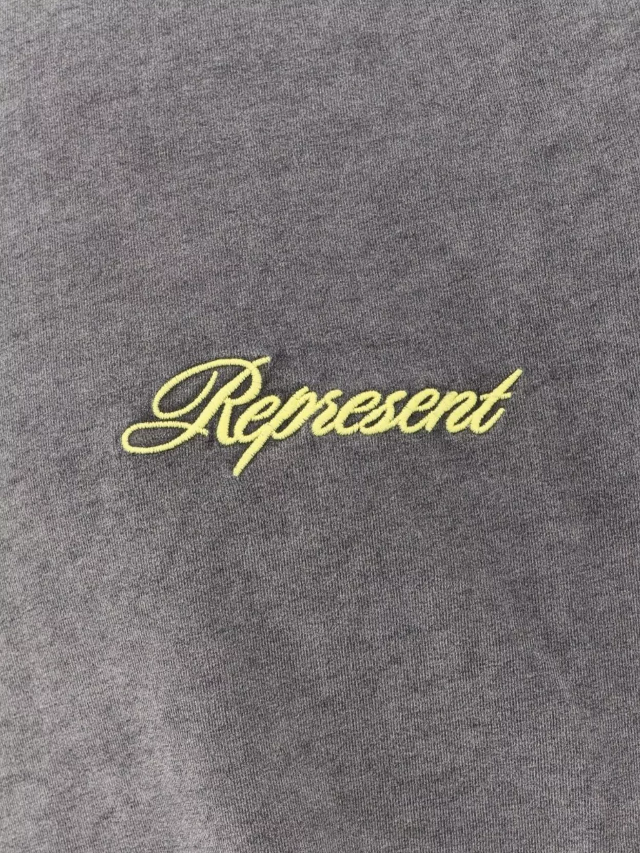 Represent Crew-Neck Cotton T-Shirt Featuring Embroidered Logo