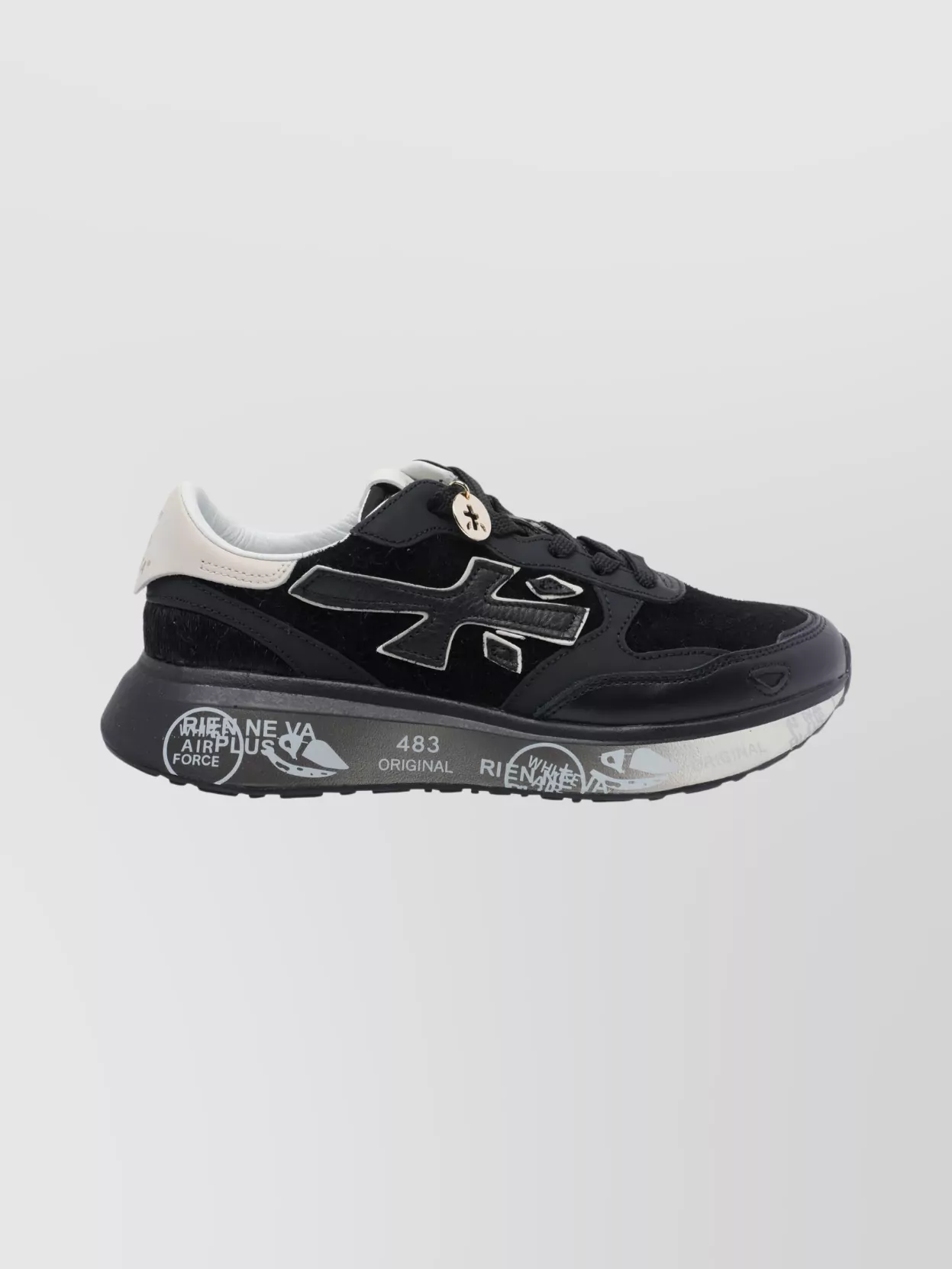 Premiata Low Top Sneakers With Round Toe Design