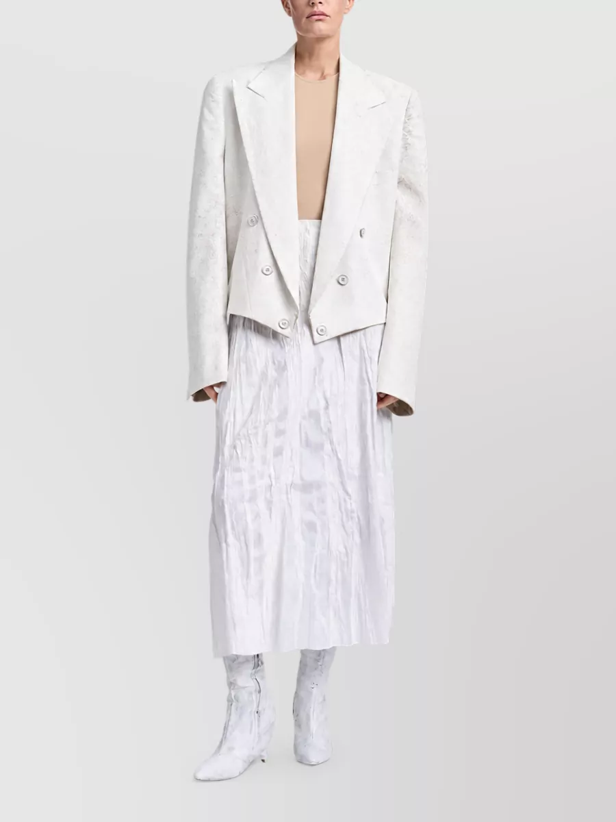 Maison Margiela Wool Cropped Double-Breasted Blazer