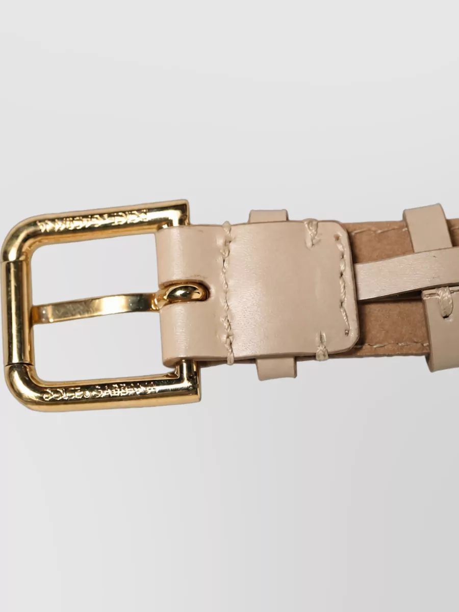 Dolce&Gabbana Calf Leather Belt Bracelet