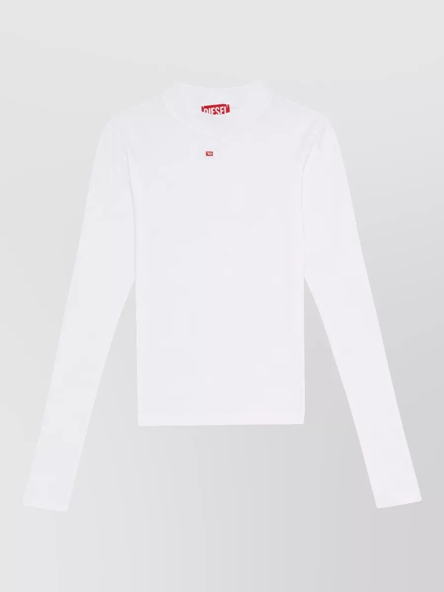 Diesel Ribbed high neck long sleeve top
