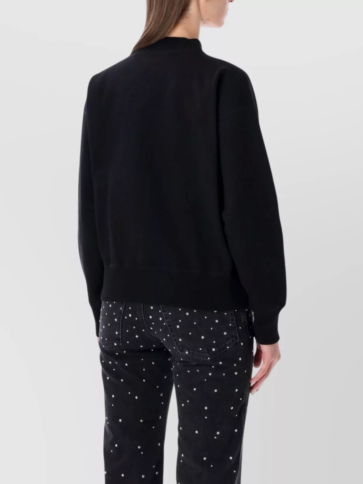 Isabel Marant Etoile Cozy Fleece Crew Neck Long Sleeve Top