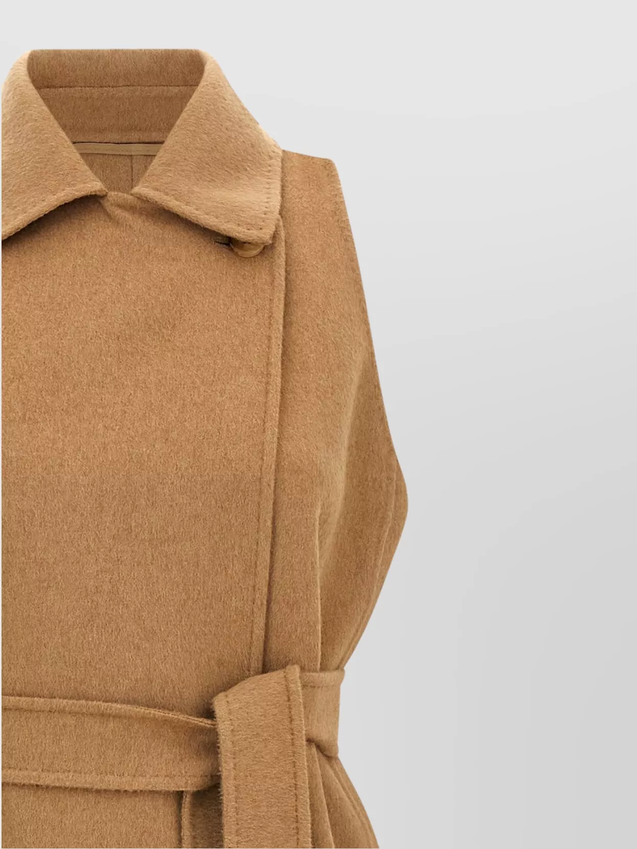 Max Mara Sleeveless Coat With Belted Waist And Pockets