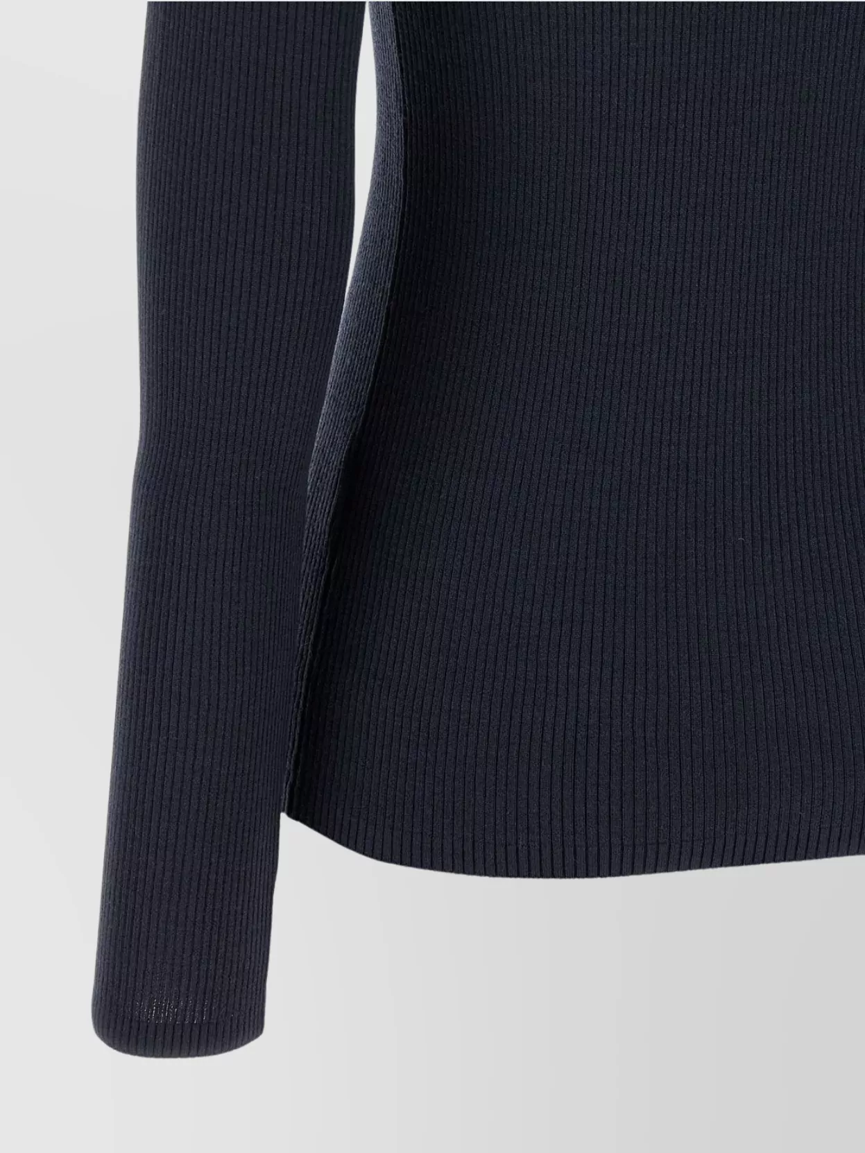 Brunello Cucinelli Wolf Knitwear With Long Sleeves And High Neck In Blue