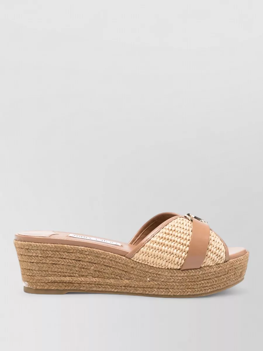 Jimmy Choo rope wedge mules