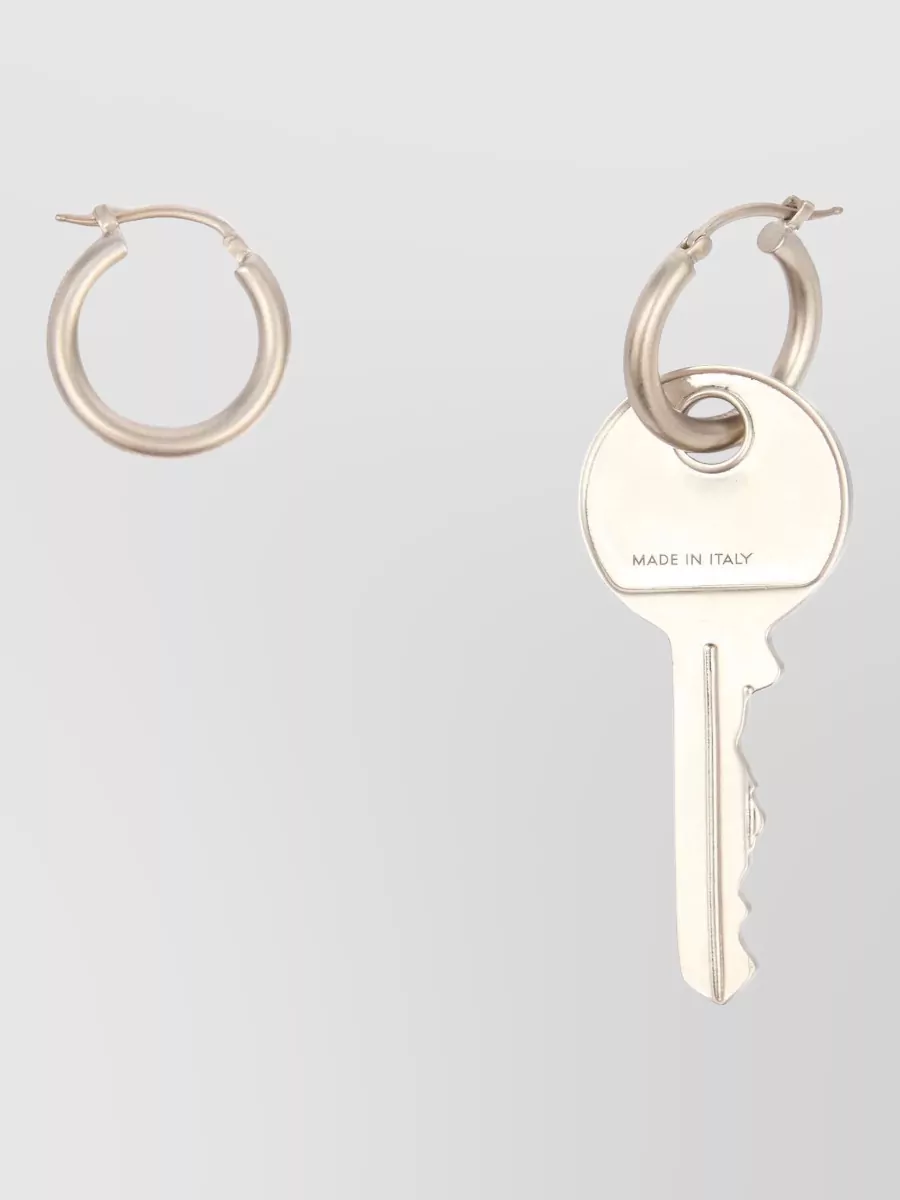 Mm6 Maison Margiela Brass Hoop Earrings