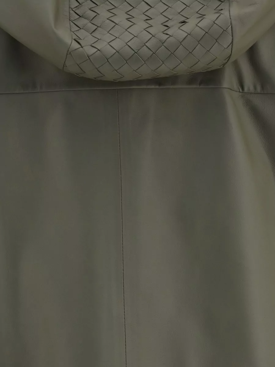 Bottega Veneta Leather Oversized Coat