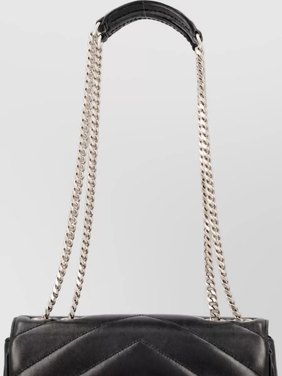Saint Laurent Loulou Small Clutch Bag Chain Strap